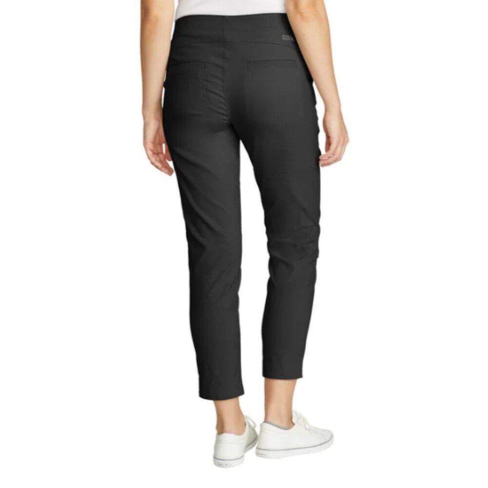 Eddie Bauer Women's Horizon Straight Ankle Pant UPF 50+ Black Size 6 - Picture 3 of 7